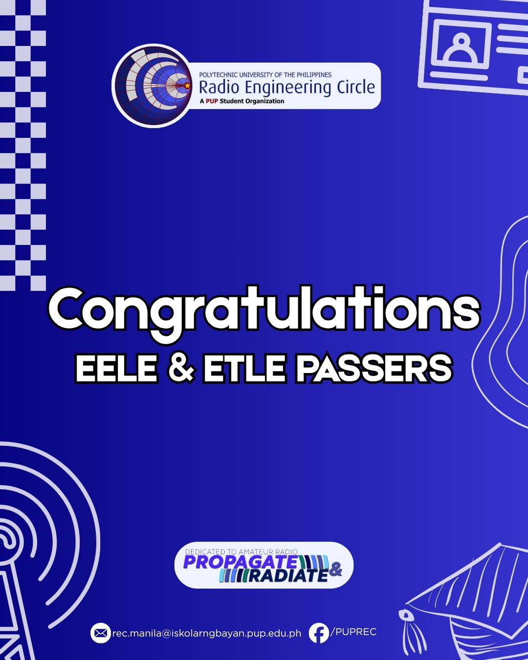 CONGRATULATIONS!!! EELE & ETLE PASSERS