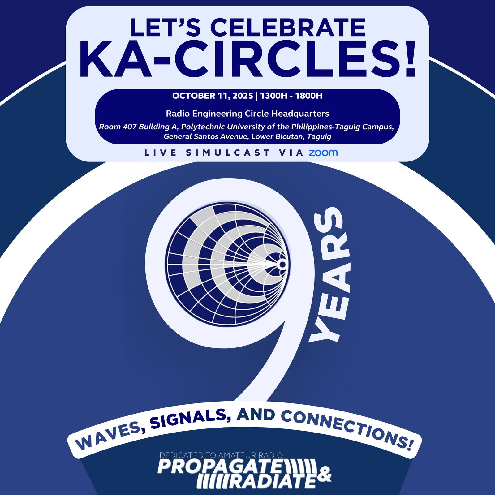 The 𝗥𝗮𝗱𝗶𝗼 𝗘𝗻𝗴𝗶𝗻𝗲𝗲𝗿𝗶𝗻𝗴 𝗖𝗶𝗿𝗰𝗹𝗲 turns 𝟵! 🎊💙