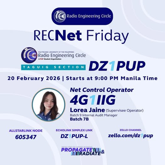 RECNet Friday Taguig Section DZ1PUP