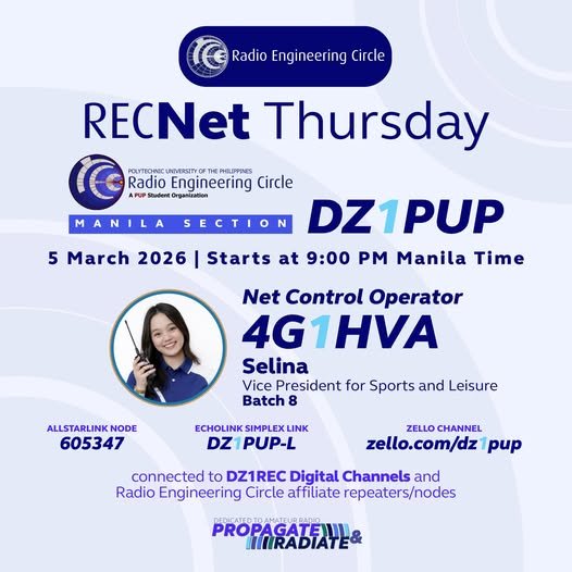 RECNet Thursday Manila Section DZ1PUP