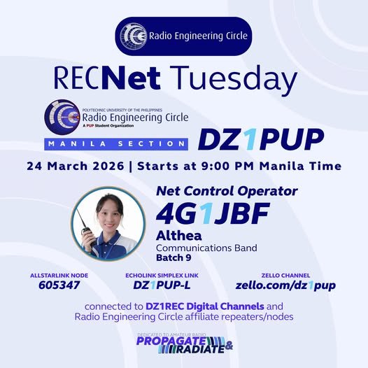 RECNet Tuesday Manila Section DZ1PUP