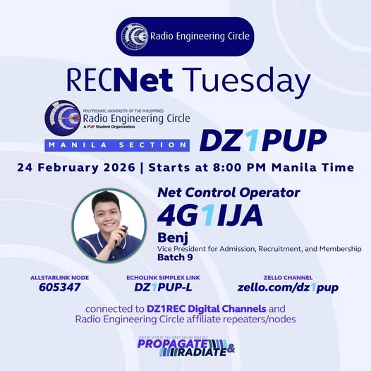 RECNet Tuesday Manila Section DZ1PUP