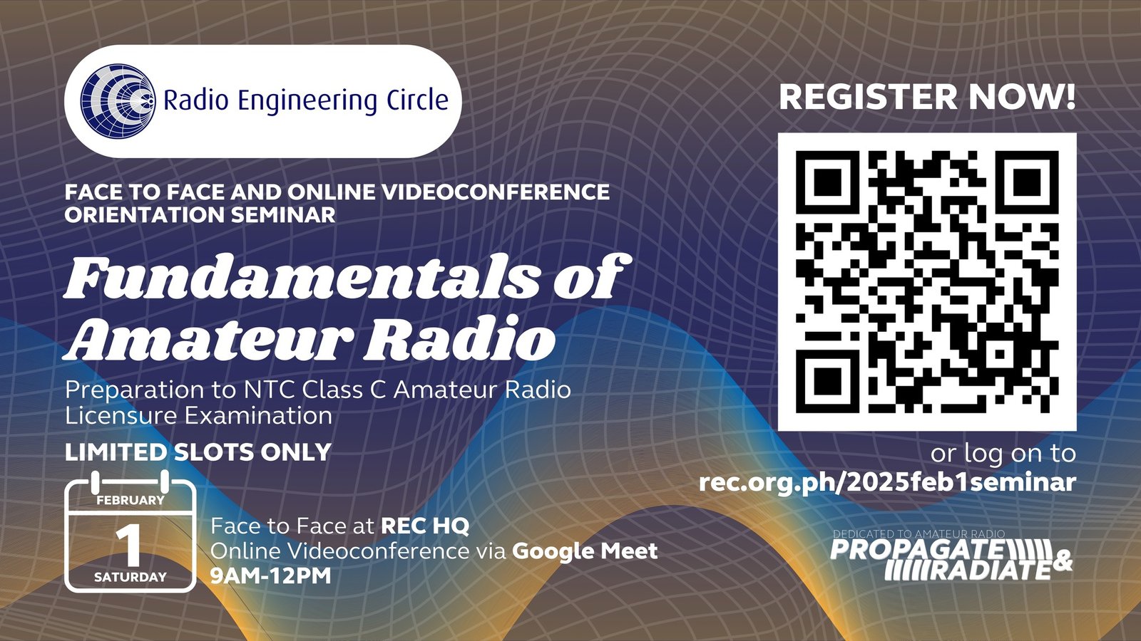Fundamentals of Amateur Radio seminar!