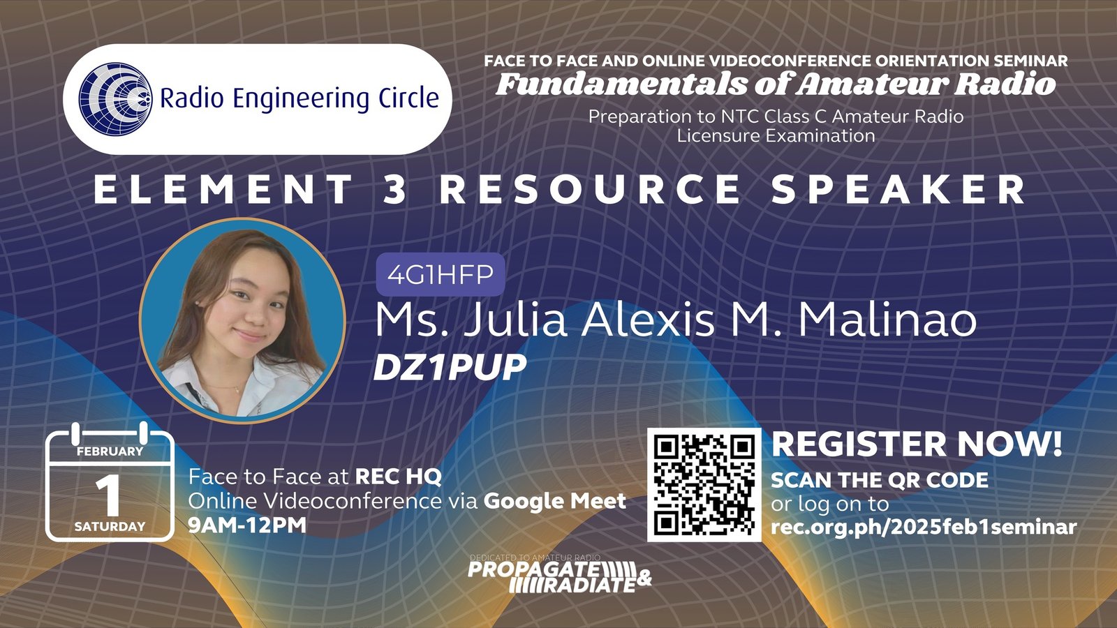 Fundamentals of Amateur Radio seminar!