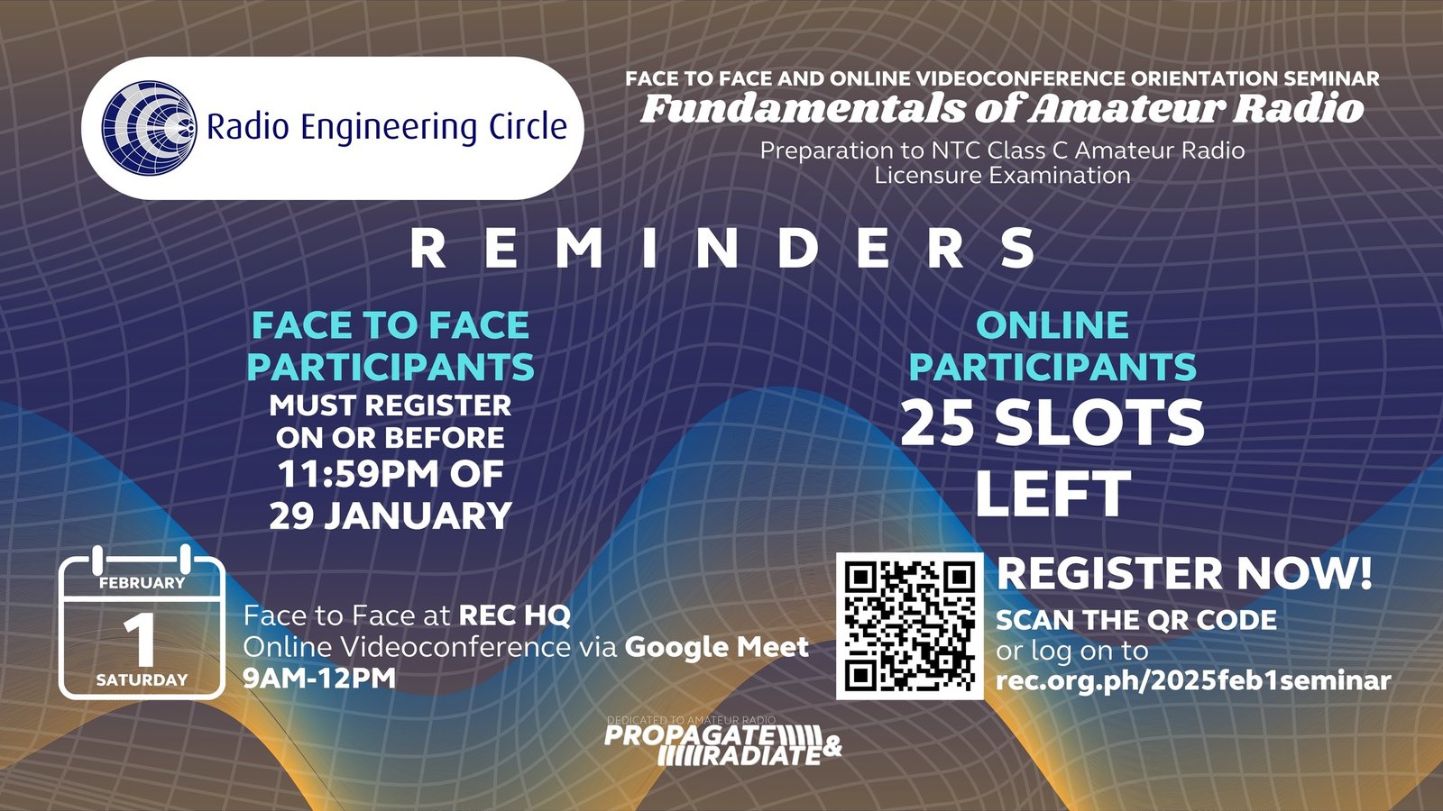 Fundamentals of Amateur Radio seminar!